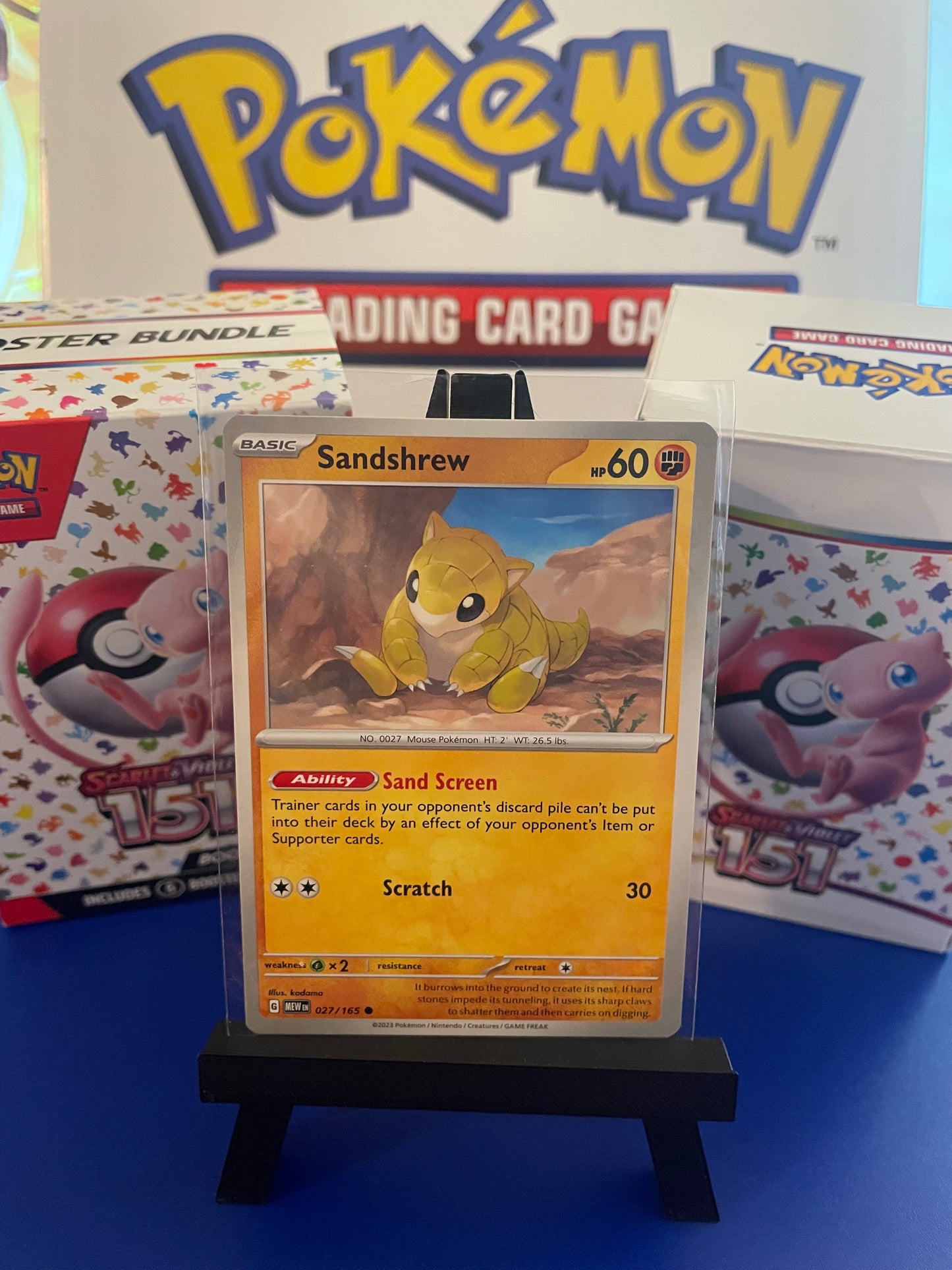 Sandshrew: 151 Scarlet & Violet (27/165)