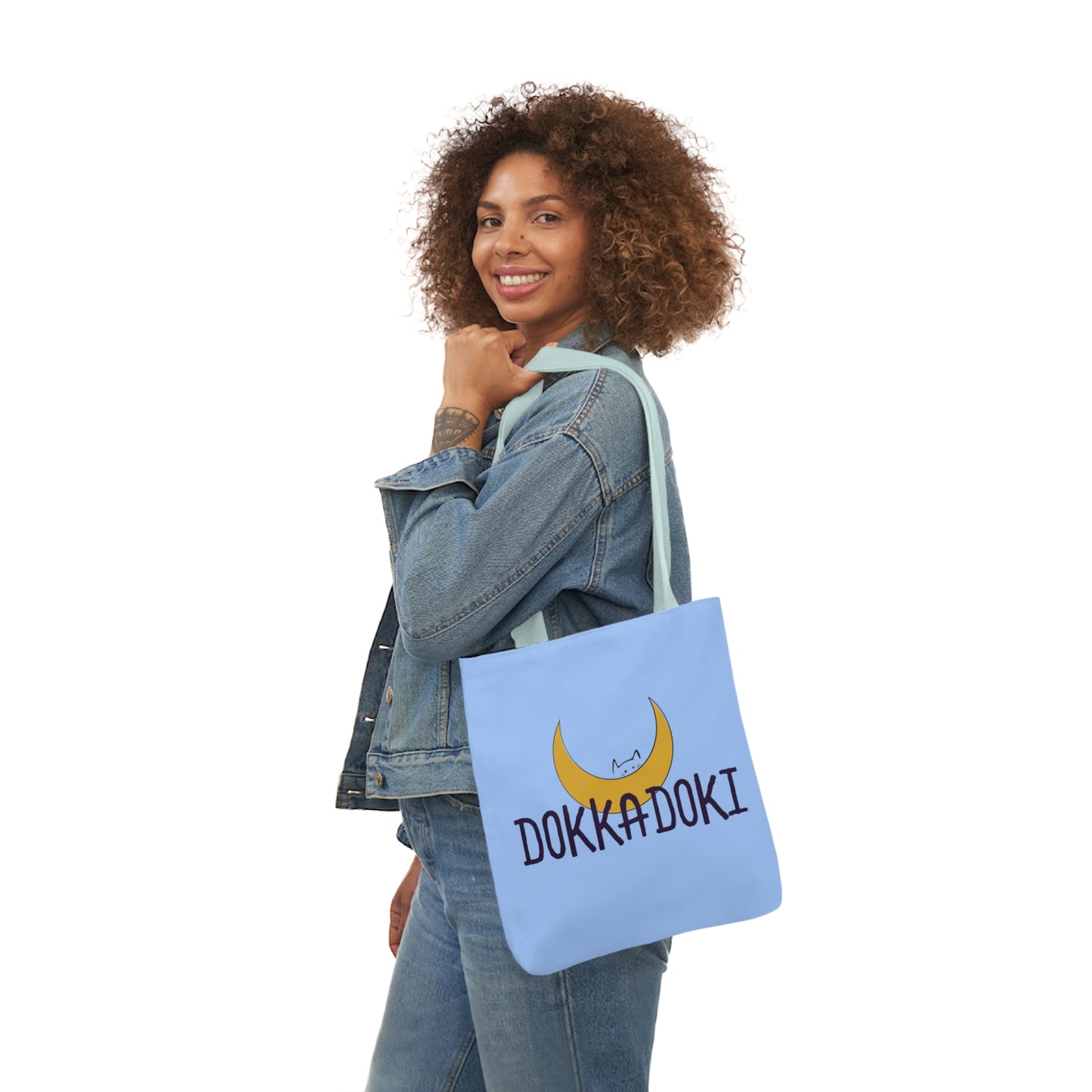 DokkaDoki Polyester Canvas Tote Bag (AOP)