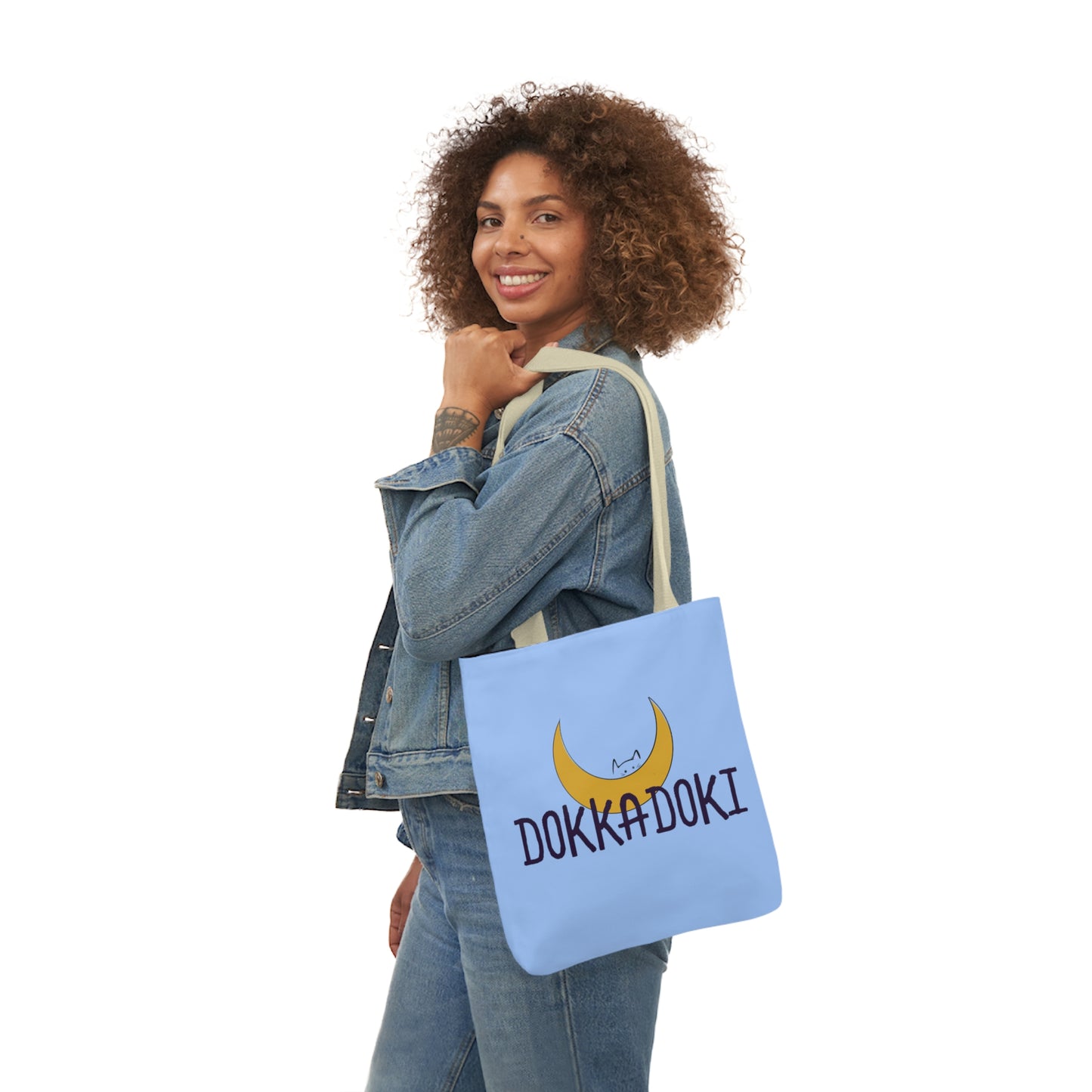 DokkaDoki Polyester Canvas Tote Bag (AOP)