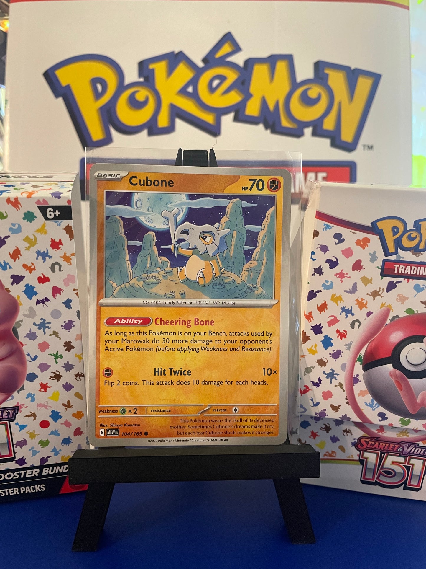 Cubone: 151 Scarlet & Violet (104/165)