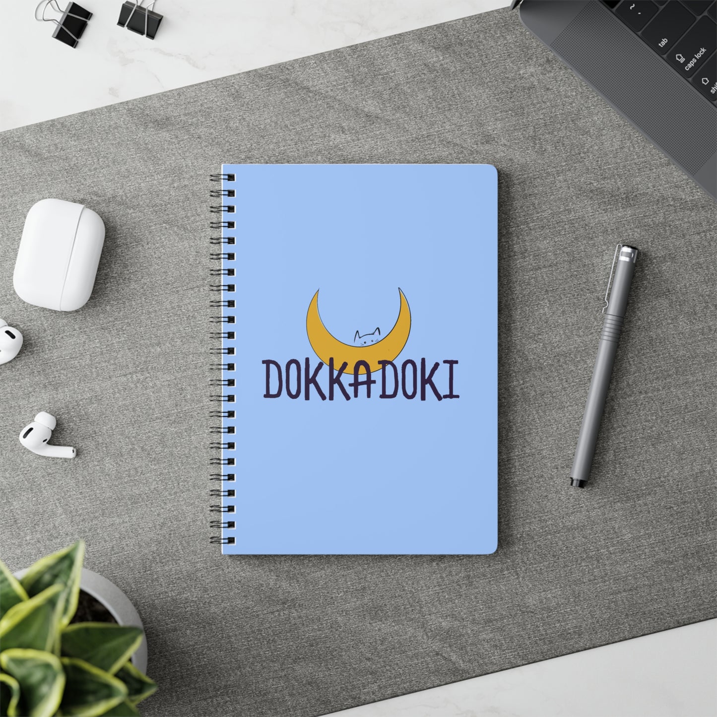 DokkaDoki Wirobound Softcover Notebook, A5