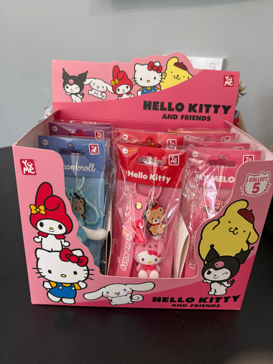 Hello Kitty and Friends Animal Series Keychains with Hand Strap