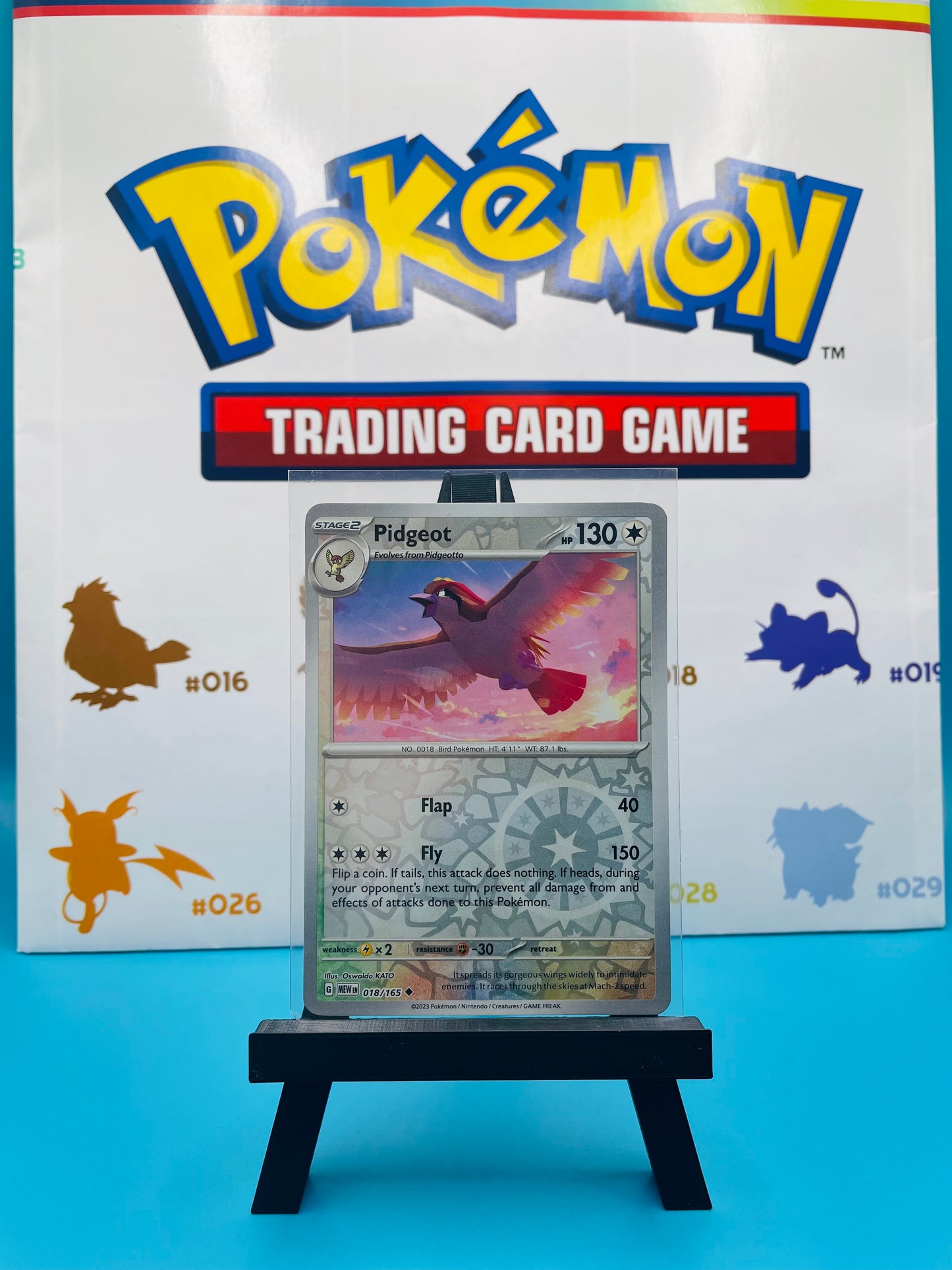 Pidgeot (Reverse Holo): 151 Scarlet & Violet (18/265)