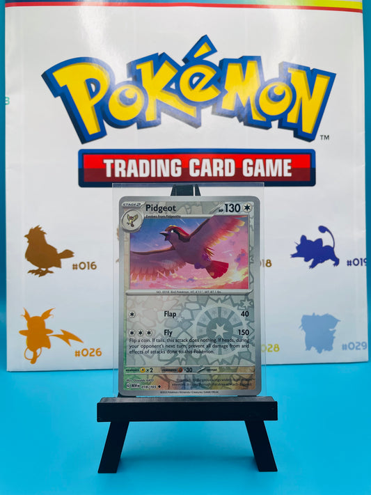 Pidgeot (Reverse Holo): 151 Scarlet & Violet (18/265)