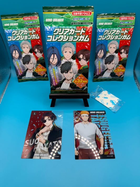 Wind Breaker - Clear cards and Gum