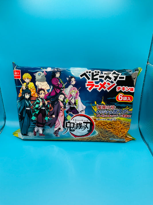 Baby Star x Demon Slayer Chicken Ramen Snack Pack - 6 pcs