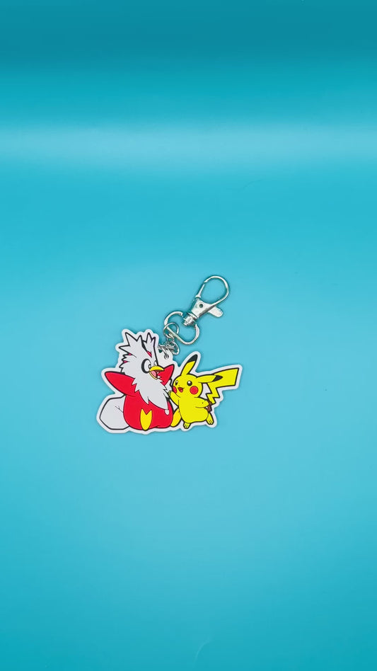 Delibird and Pikachu Keychain